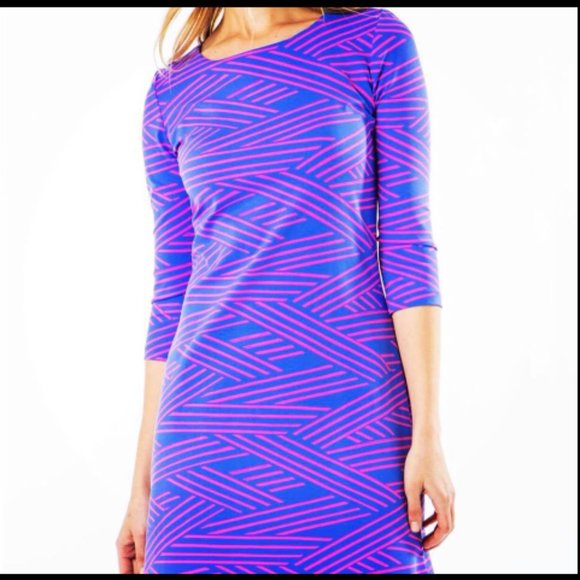 Mahi Gold Bimini Dress, purple stripe, US size S - Picture 3 of 6